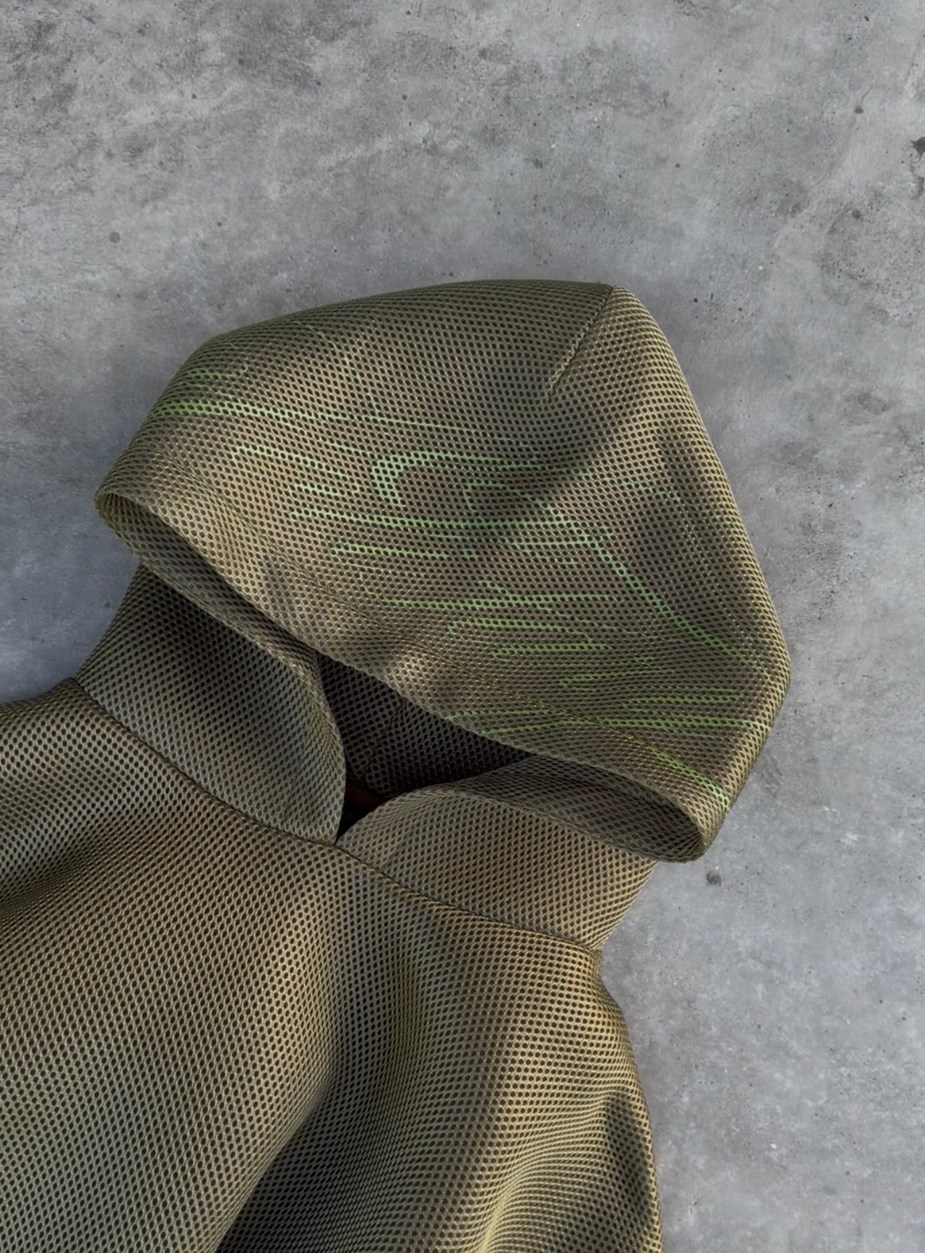 Hoodie Mesh Technique Kaki