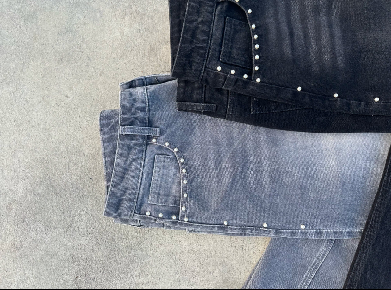 V2 Jean pearl sample 1of1 Noir