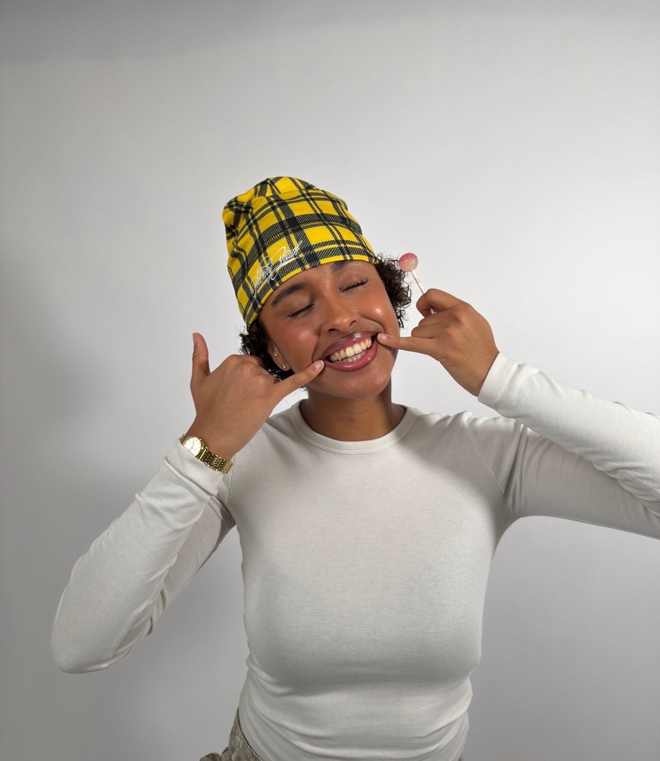 Skull beanie tartan SOLITARY