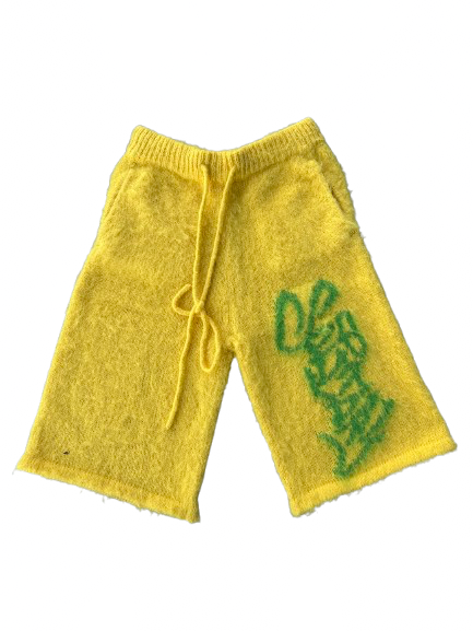 Short mohair V2 Jaune/Vert EN STOCK LIVRAISON