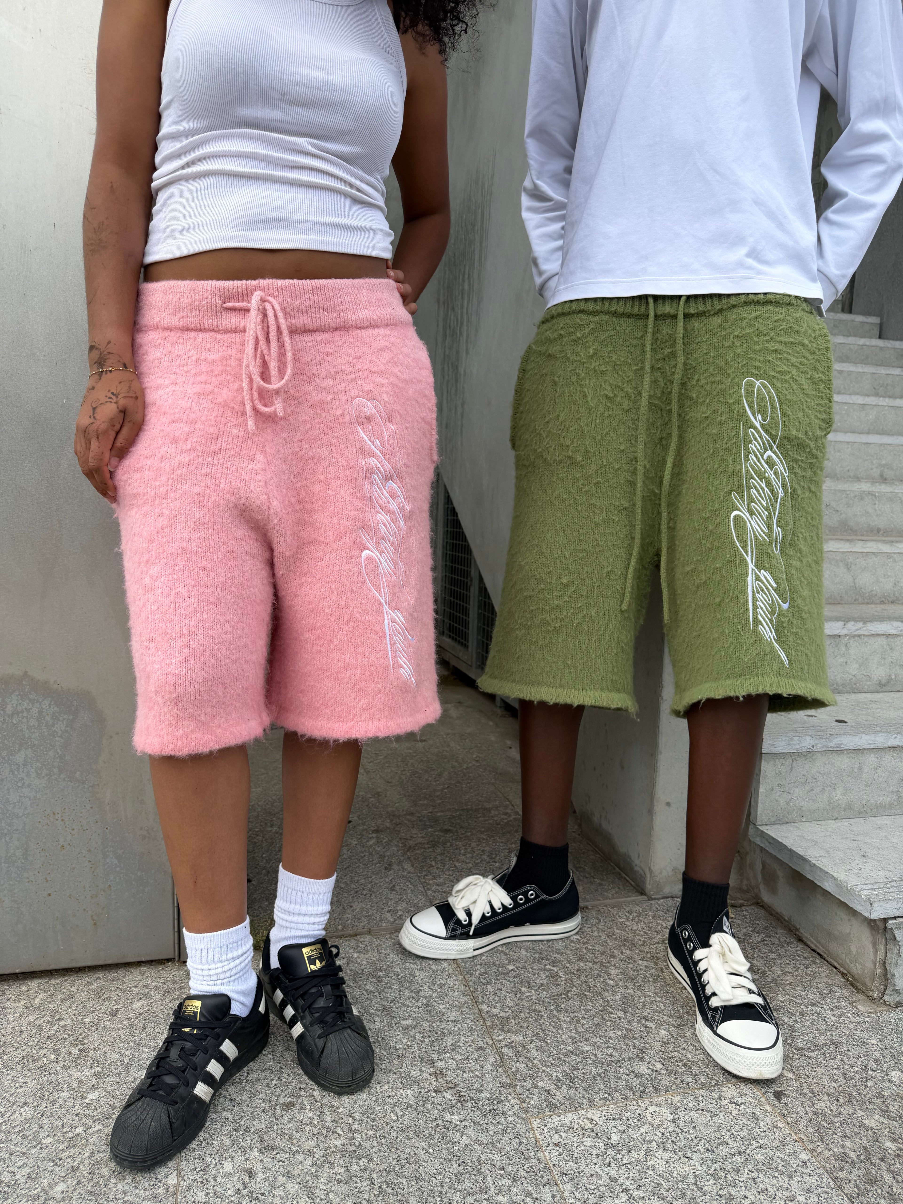 Short mohair embroidery “candy”