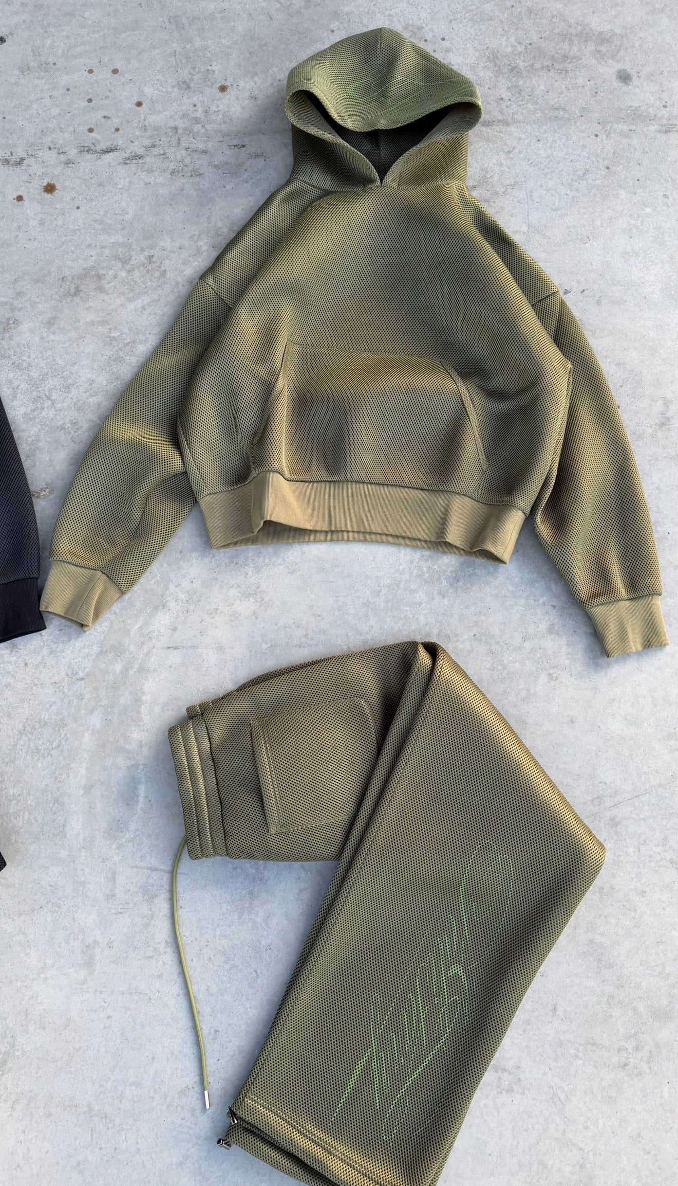 Hoodie Mesh Technique Kaki