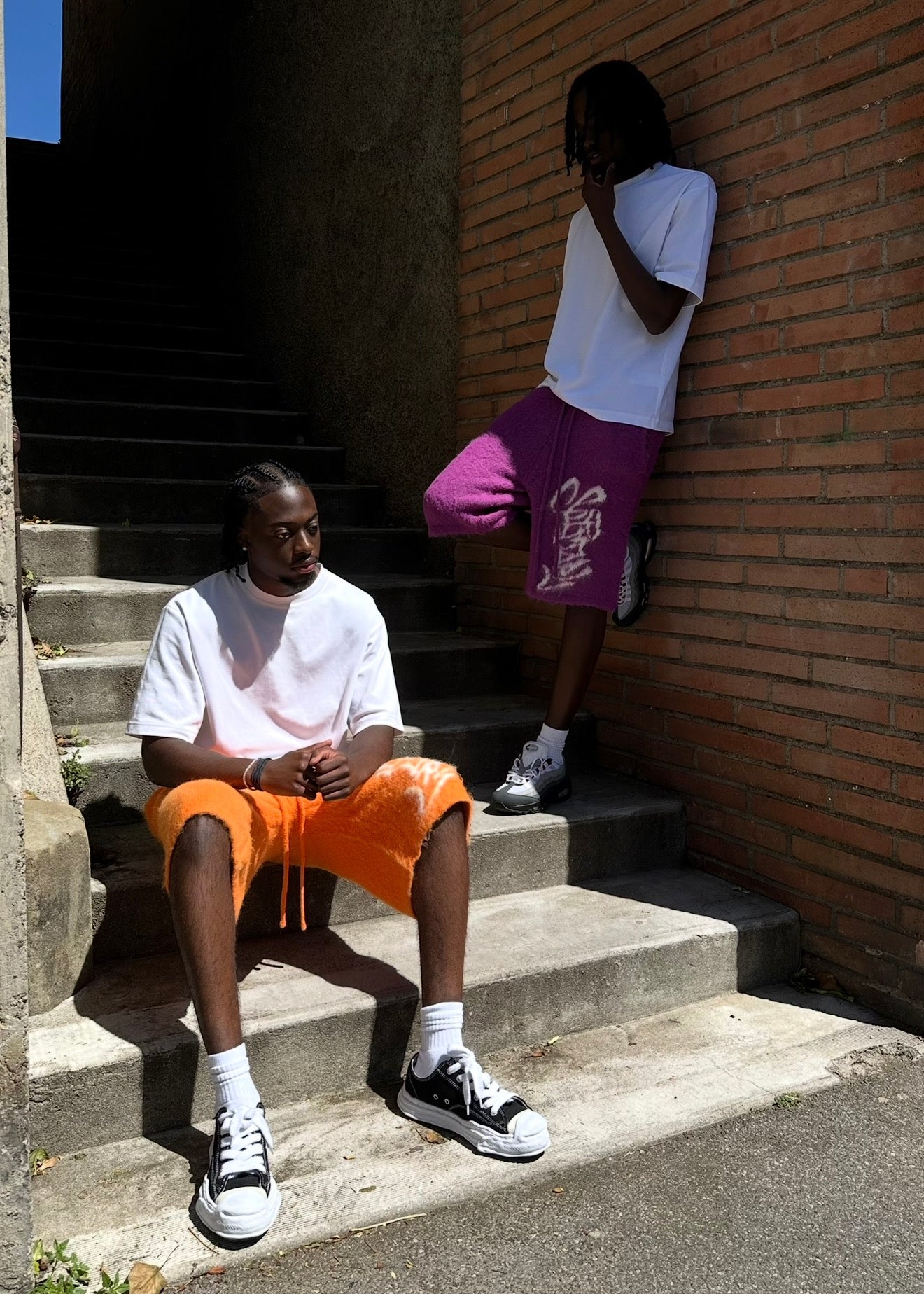 Short mohair V2 Orange {EN STOCK}