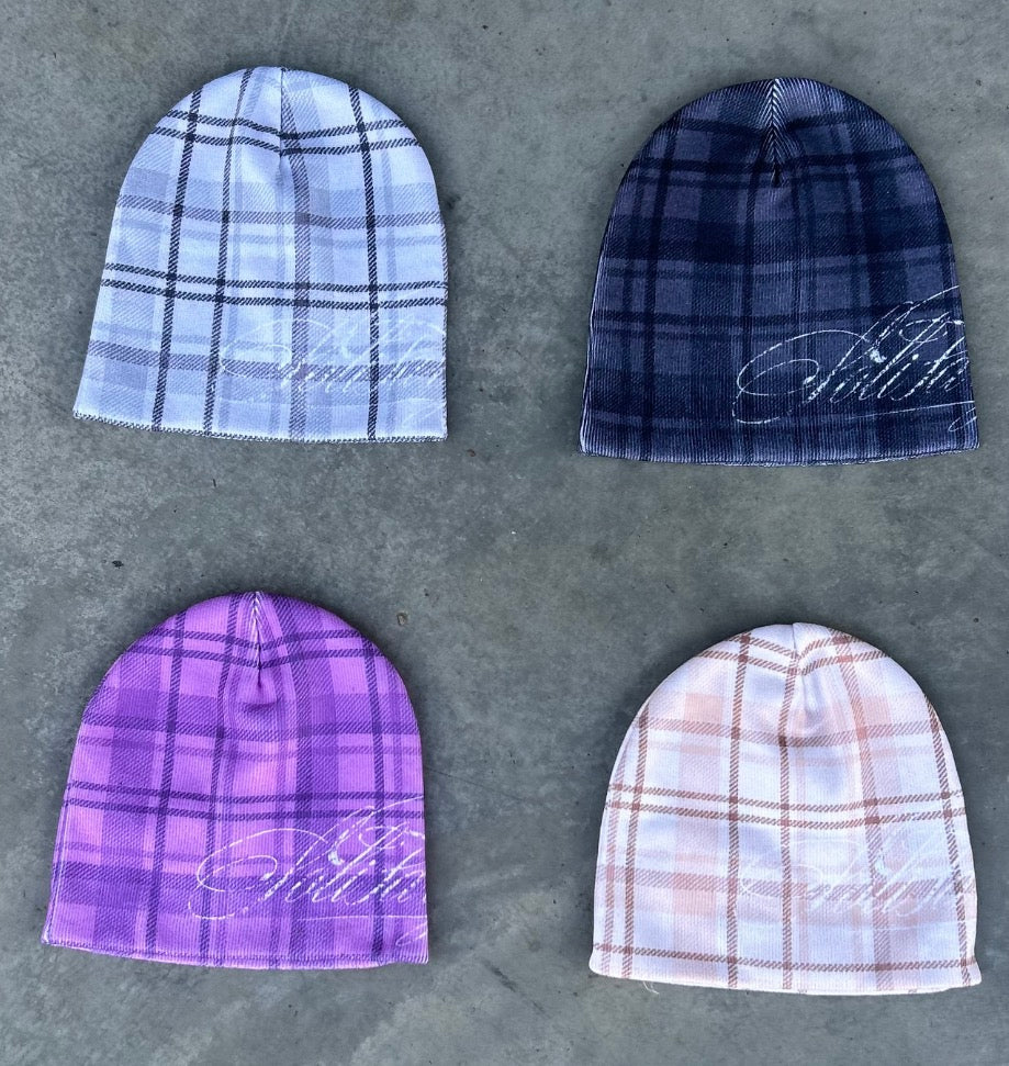 Beanie Tartan Beige