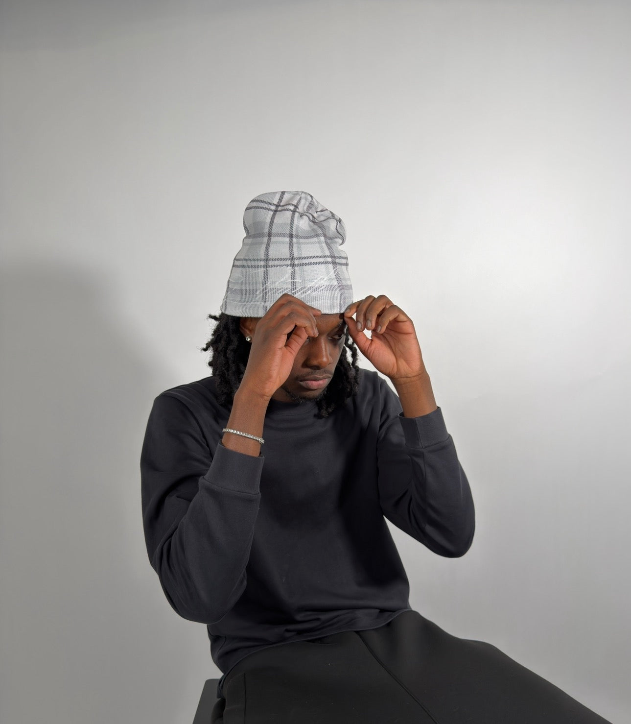 Beanie Tartan Gray