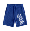 Short mohair V2 Bleu
