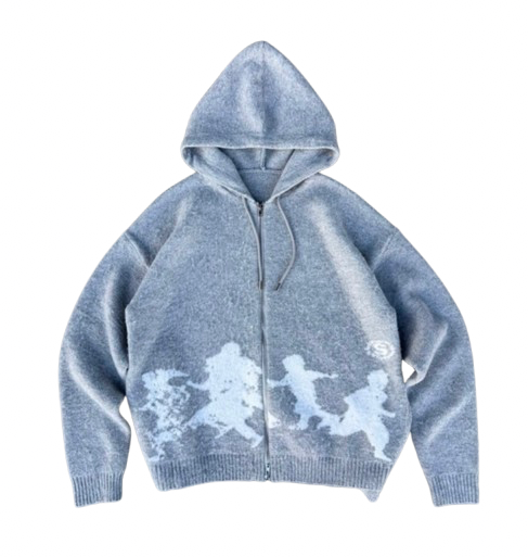 Zipper mohair My Way GRAY