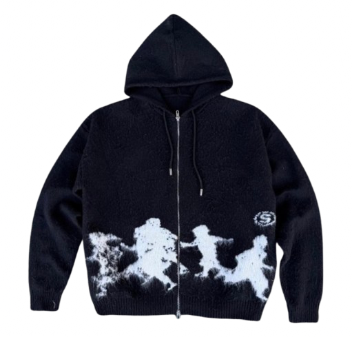 Zipper mohair My Way BLACK