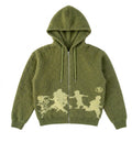 Zipper mohair My Way GREEN OLIVE