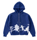 Zipper mohair My Way BLUE