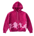 Zipper mohair My Way PINK