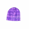 Beanie Tartan Purple